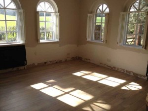 Oak Library Before Fitting