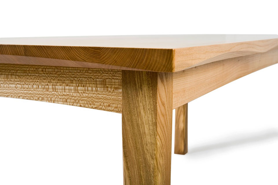 Elm Dining Table - corner view