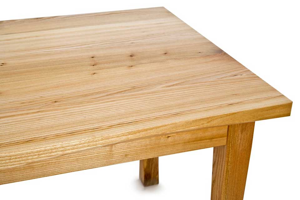 Handmade Elm Dining Table - top