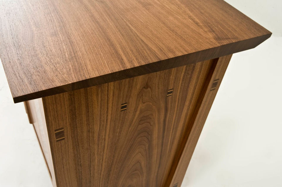 Walnut Sideboard - top end