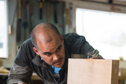 furniture making course attendee