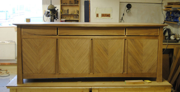 Bespoke sideboard with the top fitted
