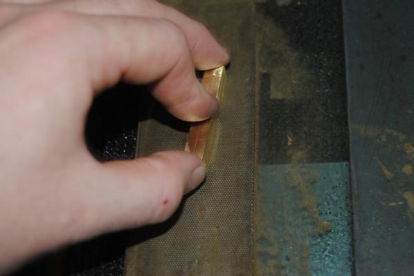 Final shaping and cleaning of hinges on a diamond slip