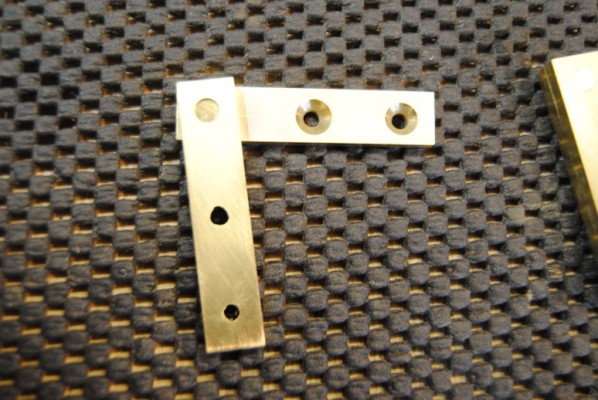 Finished handmade brass pivot hinge