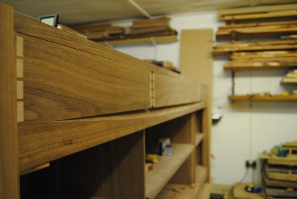 Drawer fronts after planing and cleaning