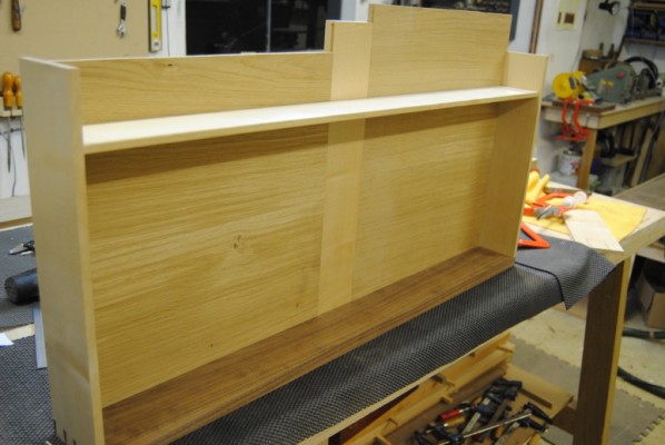 Fitting drawer bottoms with sycamore muntins
