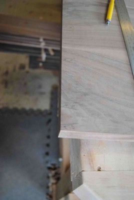 Lap-dovetails marked out