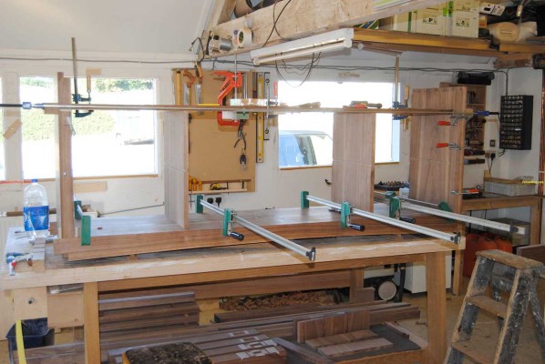Sideboard dry-fit clamping run