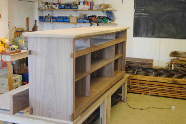 Sideboard glued up with mock top