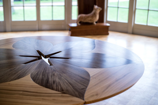 Coronation Table in Summer House at Buckingham Palace