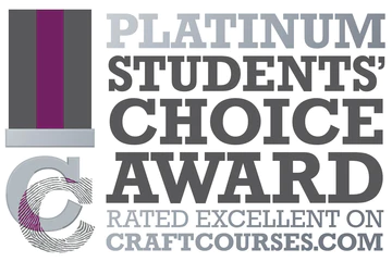 Platinum Students' Choice Award - Rated Excellent on craftcourses.com